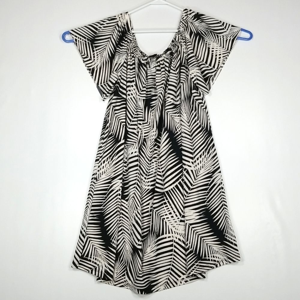 🎁5/$25 GEORGE Dress Womens Size XL Short Sleeve Summer Dress | Black and White